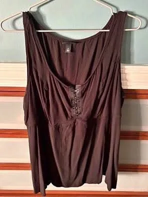 Black tank top