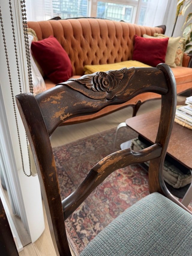 Vintage Wooden Dining Chairs (Set of 2) - photo 3