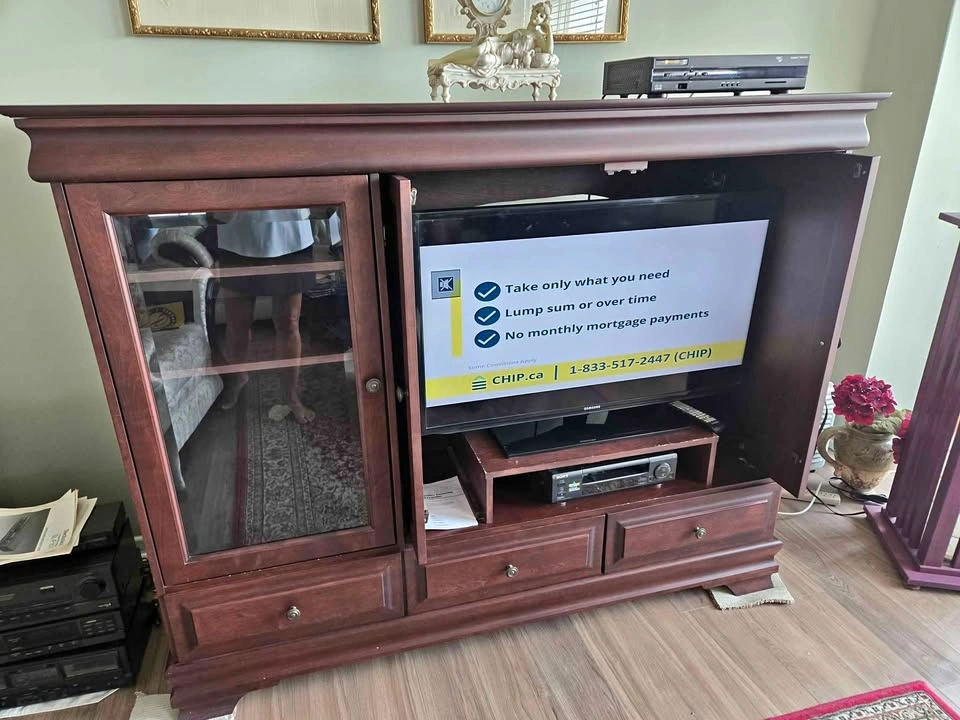 Mahogany TV Console