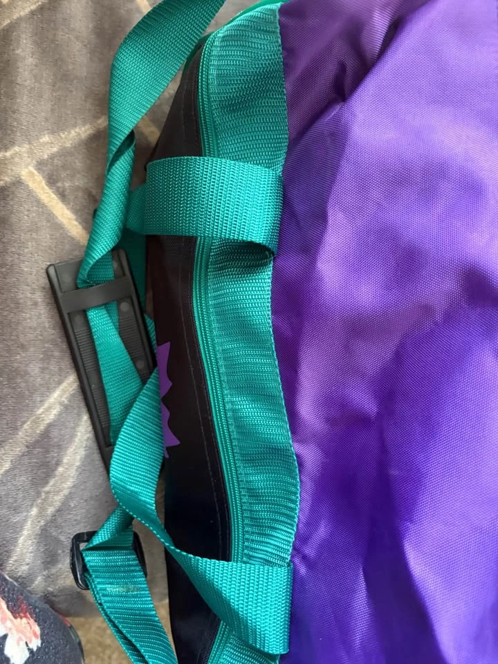 Duffel Bag Black Purple Teal - photo 4