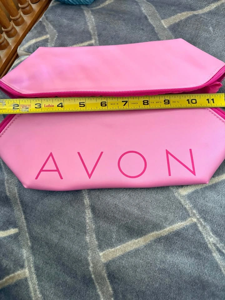 Avon Pink Cosmetic Bag with Dividers