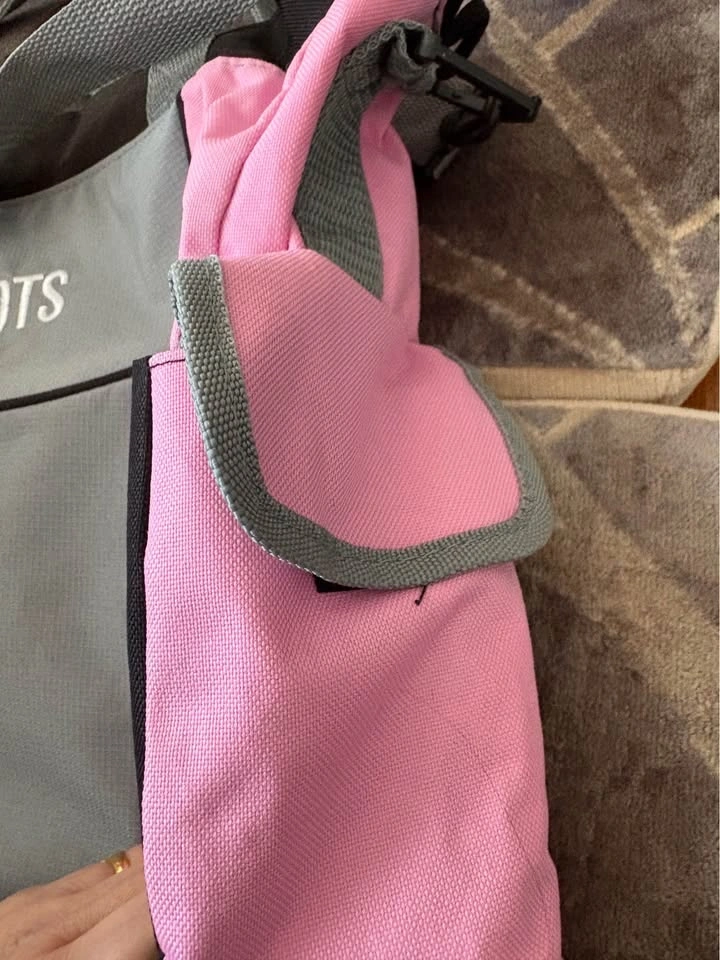 Roots Pink Gray Duffel Bag approx 15-16in - photo 3