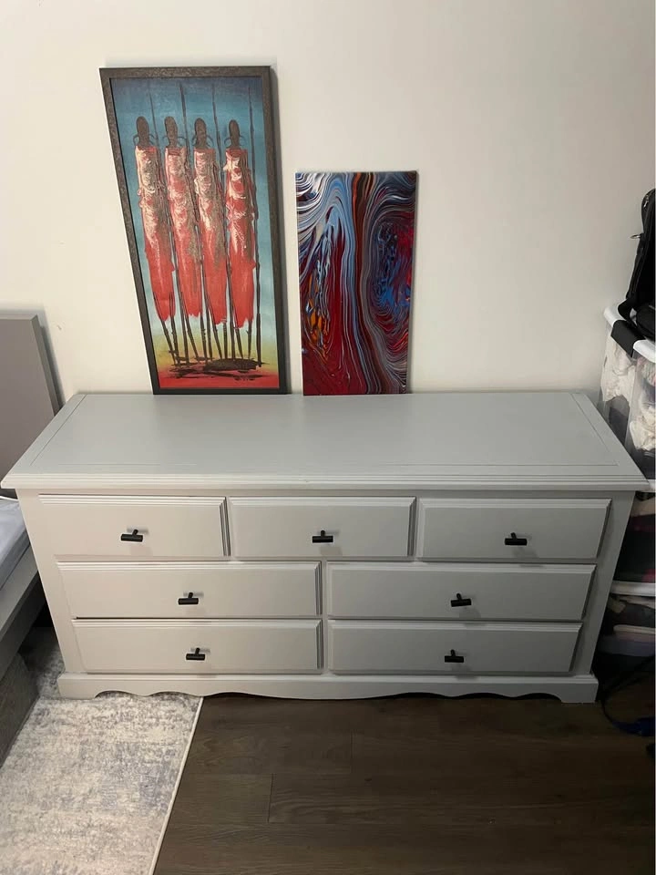 Blue/grey 7 drawer dresser - photo 2