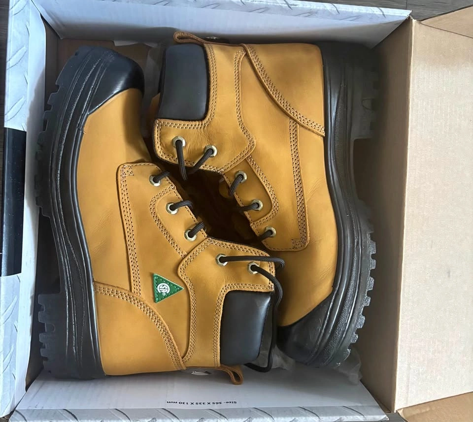 Aggressor yellow work boots
