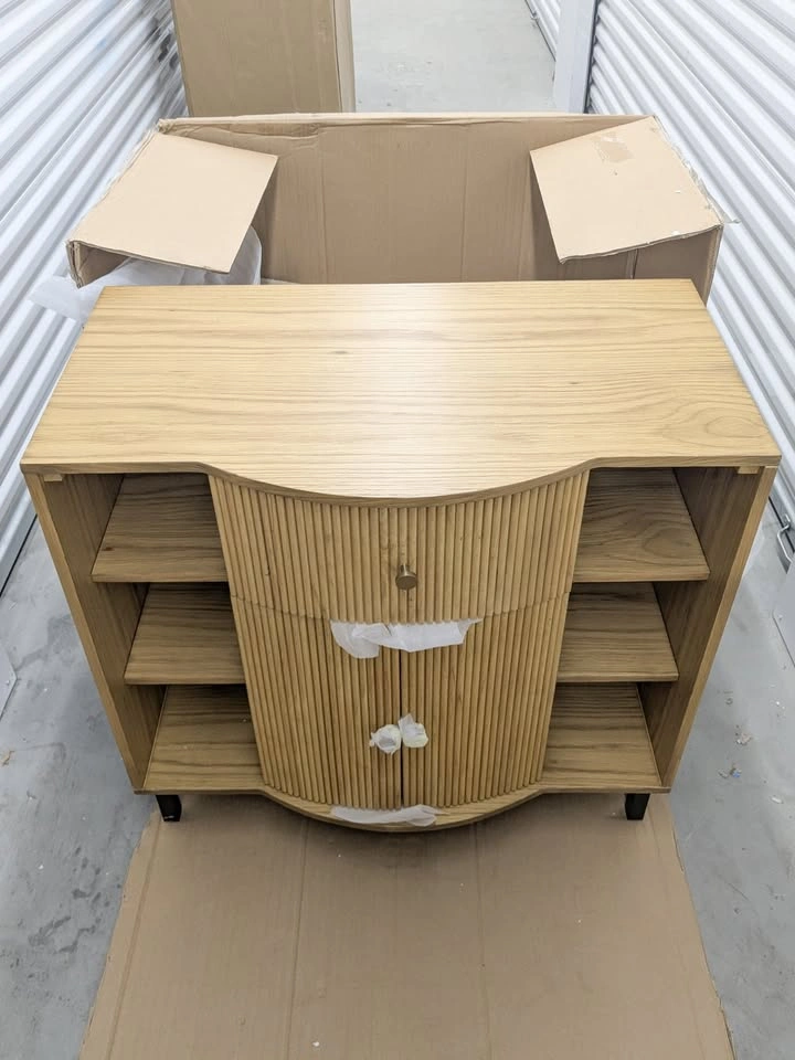 VAST Stylish Mid-Century Wooden Sideboard – Brand New! - photo 2
