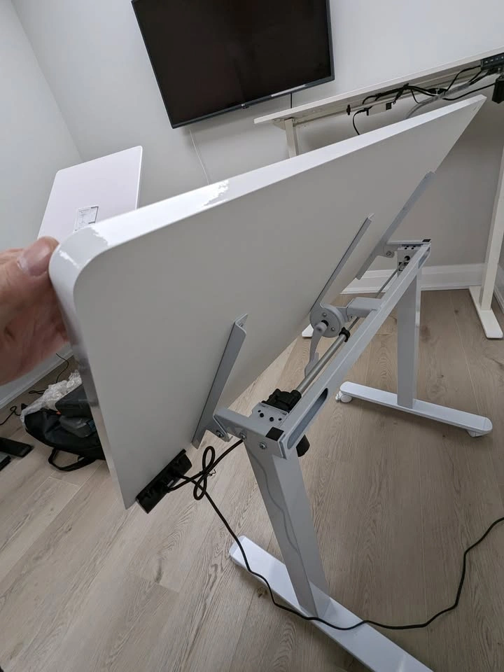 Mobile Standing Desk with Whiteboard Top - photo 5