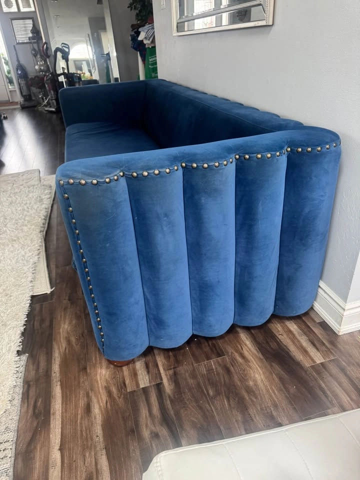 Beautiful Big Royal Blue Home Sense Sofa - photo 2