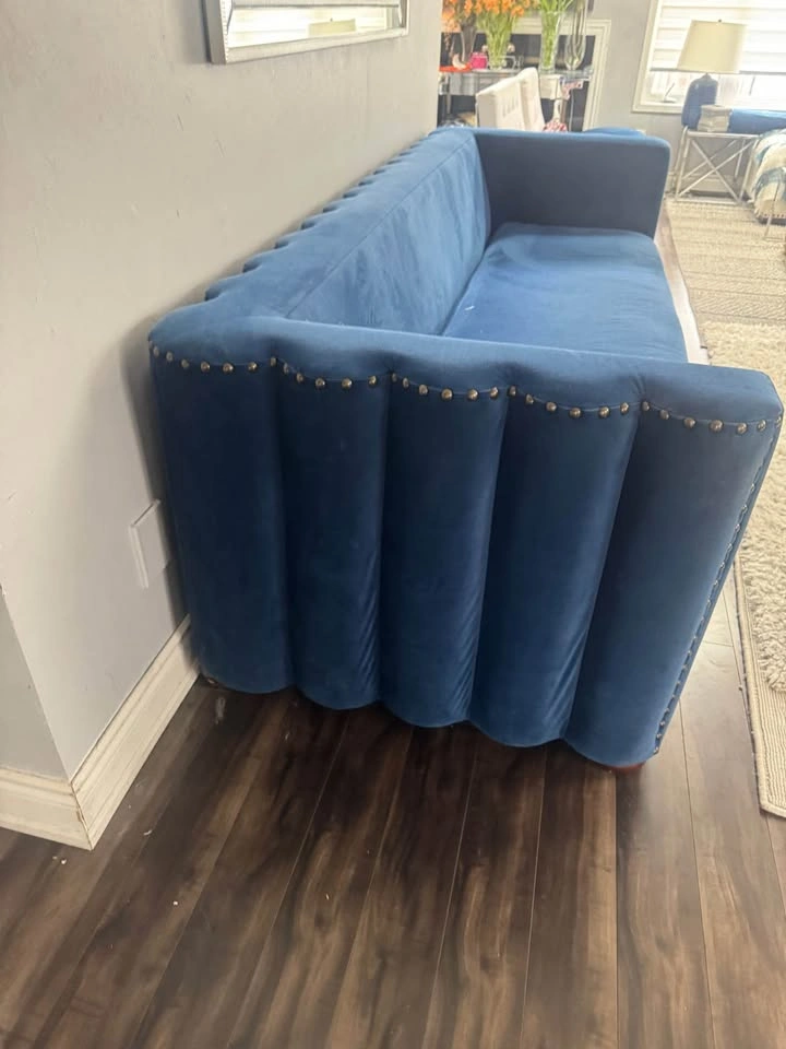 Beautiful Big Royal Blue Home Sense Sofa - photo 3