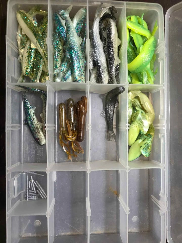 Fishing Tackle Lot – 4 Tackle Boxes – Soft Plastics, Hard Baits, - photo 3