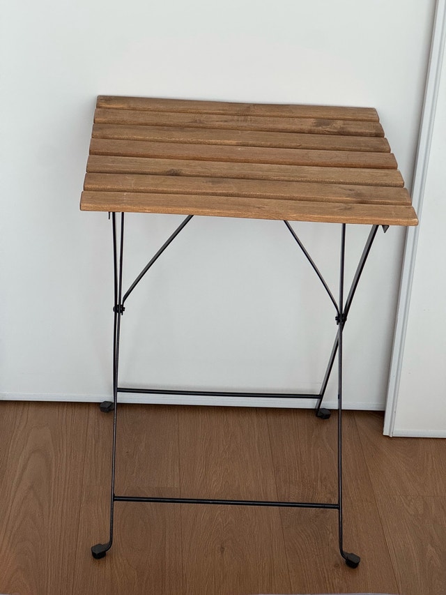 TÄRNÖ Bistro Outdoor Table in Black/Light Brown Stained - photo 3