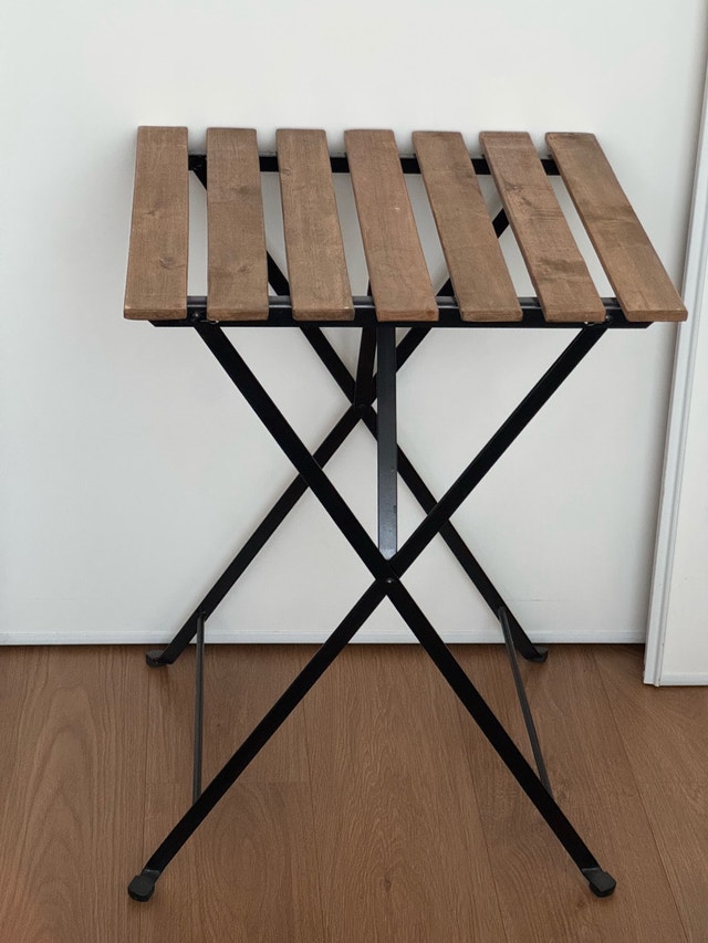 TÄRNÖ Bistro Outdoor Table in Black/Light Brown Stained - photo 4