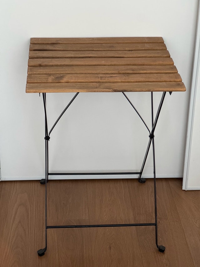 TÄRNÖ Bistro Outdoor Table in Black/Light Brown Stained - photo 5