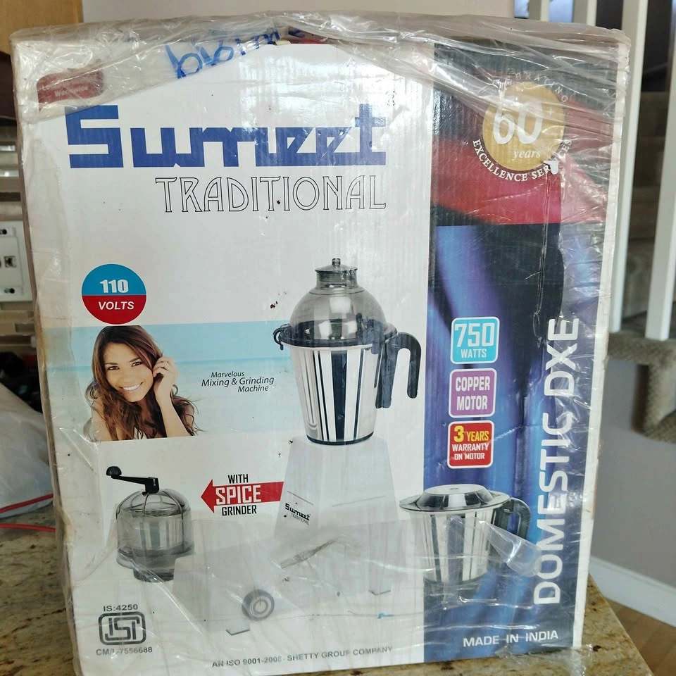 Sumeet Mixer Grinder with 3 Jars (New)
