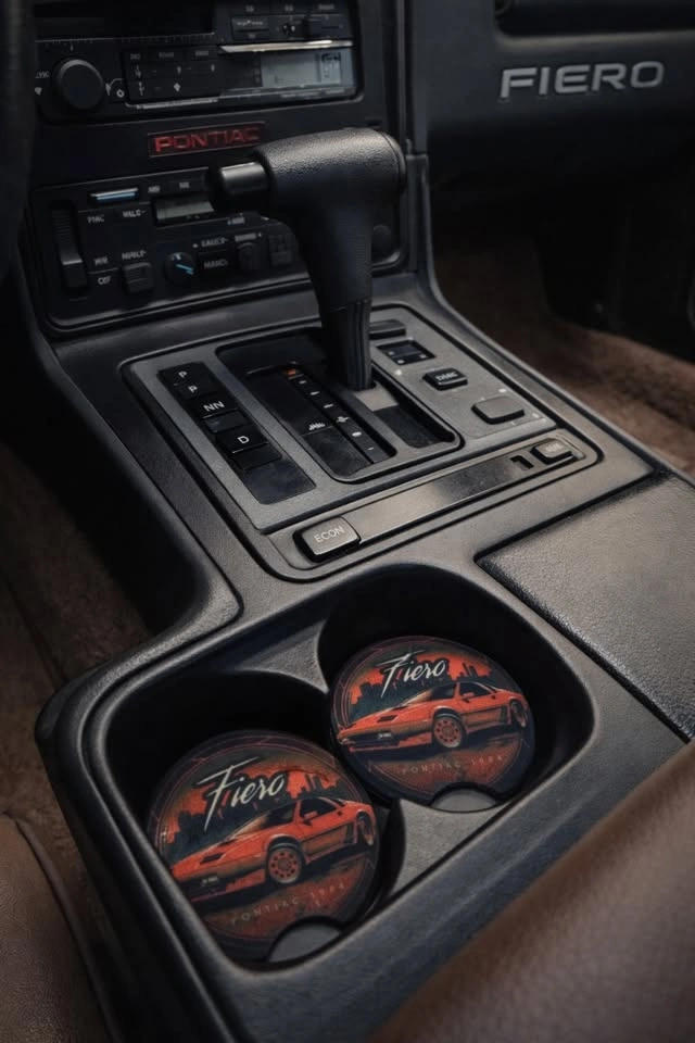 Handmade Car Coasters – Custom Design Available – Set of 2 - photo 2