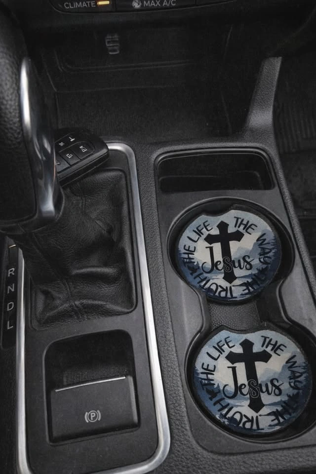 Handmade Car Coasters – Custom Design Available – Set of 2 - photo 5