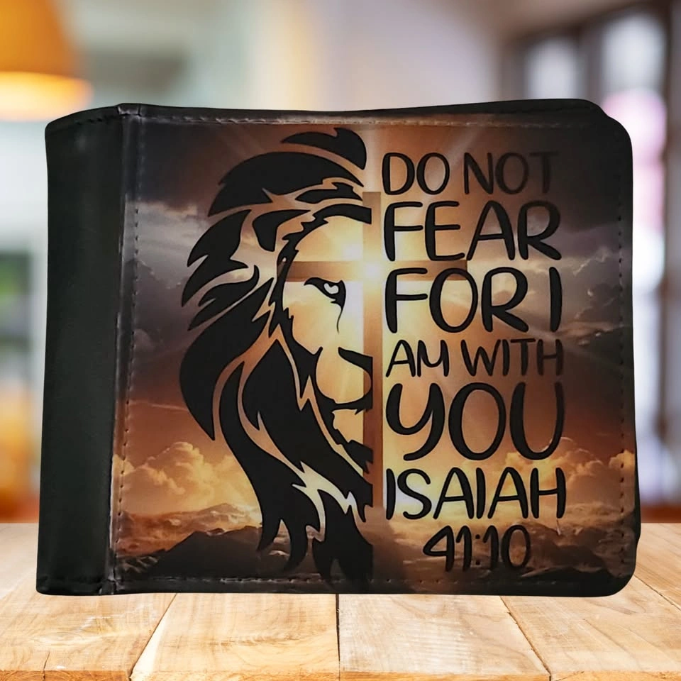 Handmade Christian Wallet – Lion of Judah Design – “Do Not Fear - photo 3