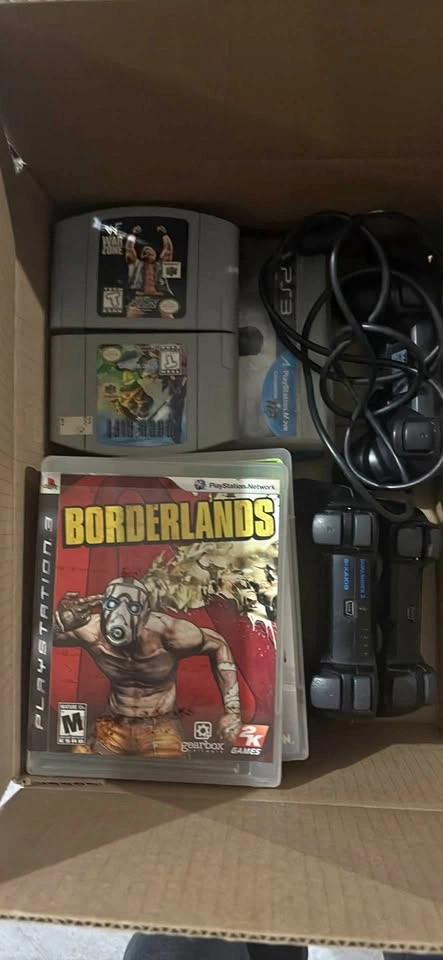 Box of 12 PS3 Games + 3 Controllers & 4 N64 Games