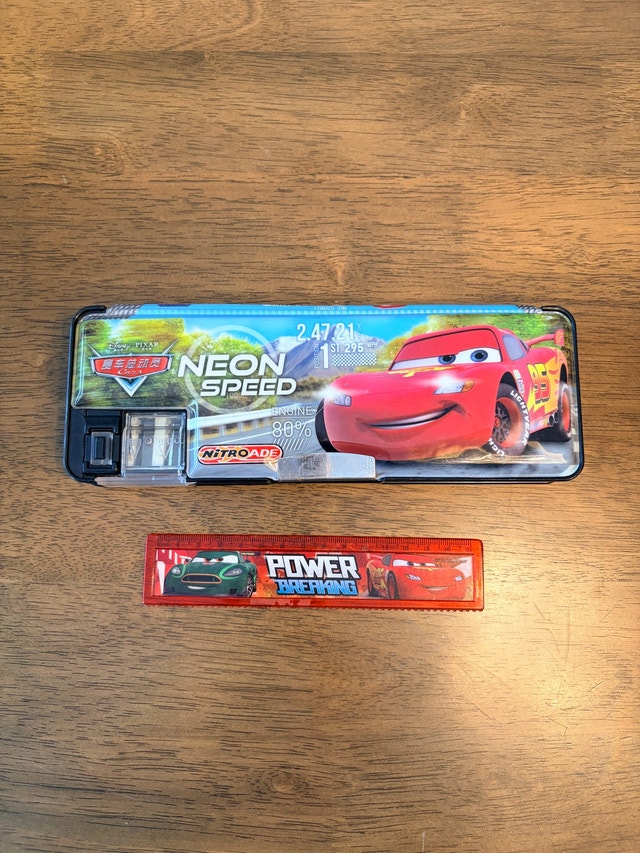 Disney Pixar Cars Neon Speed Pencil Case with Ruler - photo 2