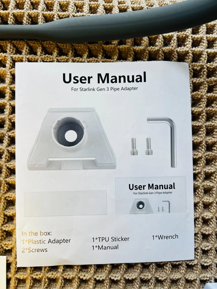 Starlink Gen 3 Pipe Adapter New - photo 2