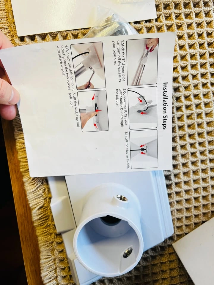 Starlink Gen 3 Pipe Adapter New - photo 3