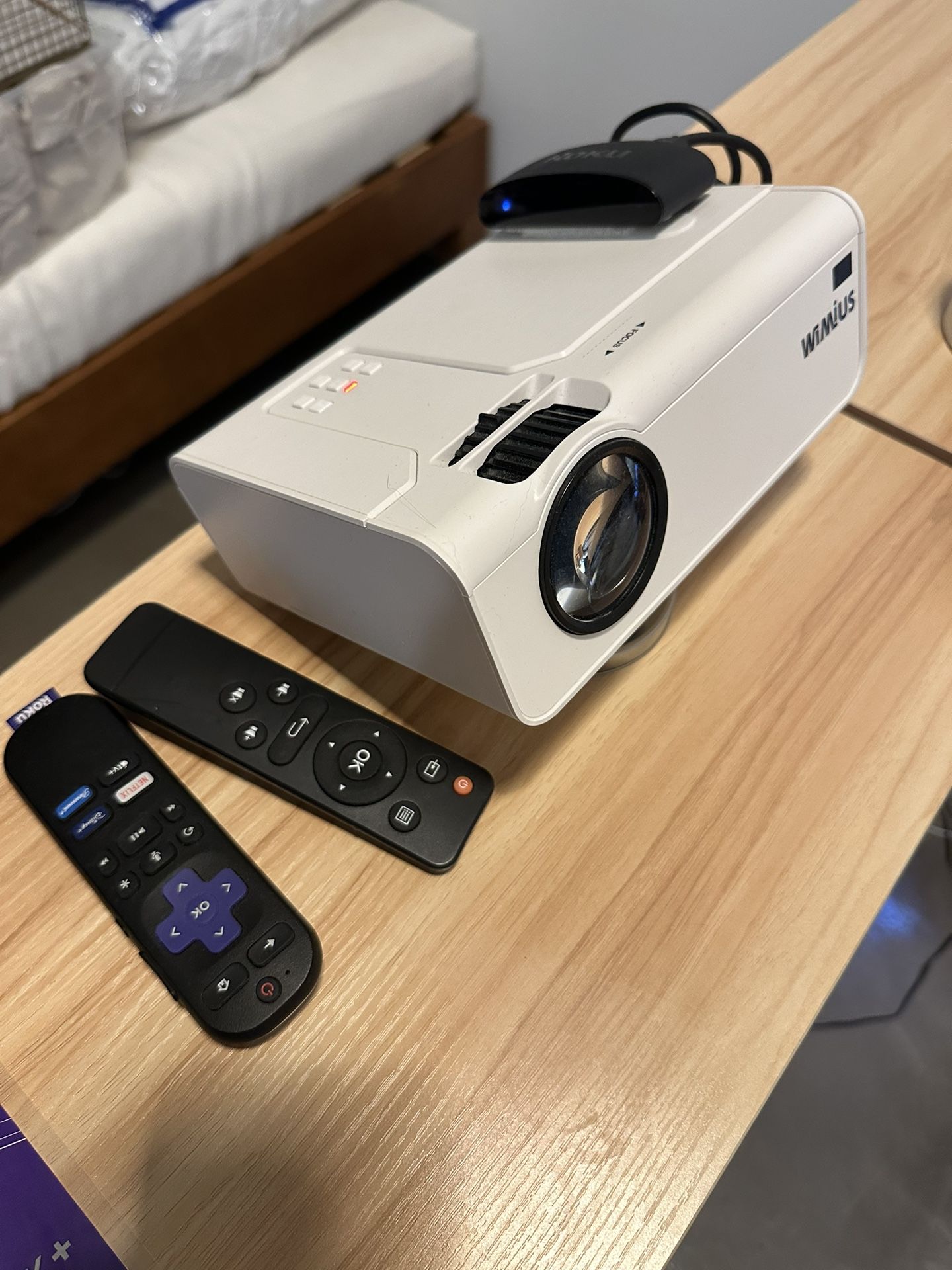 Projector with Roku