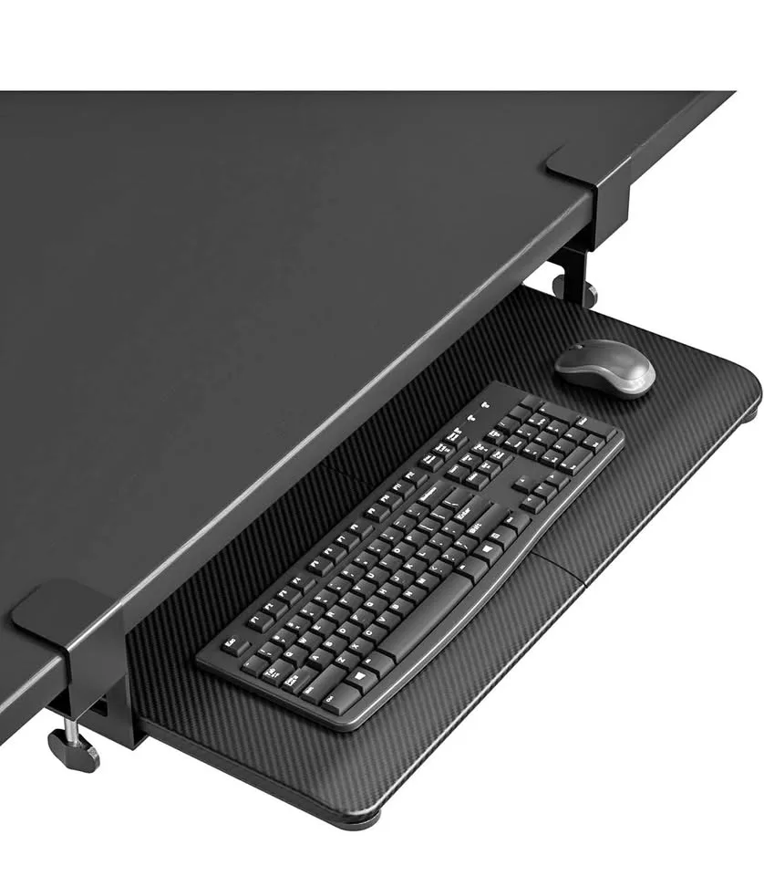 Under Desk Keyboard Tray 25.6” x 11.8” Black BNIB thumbnail