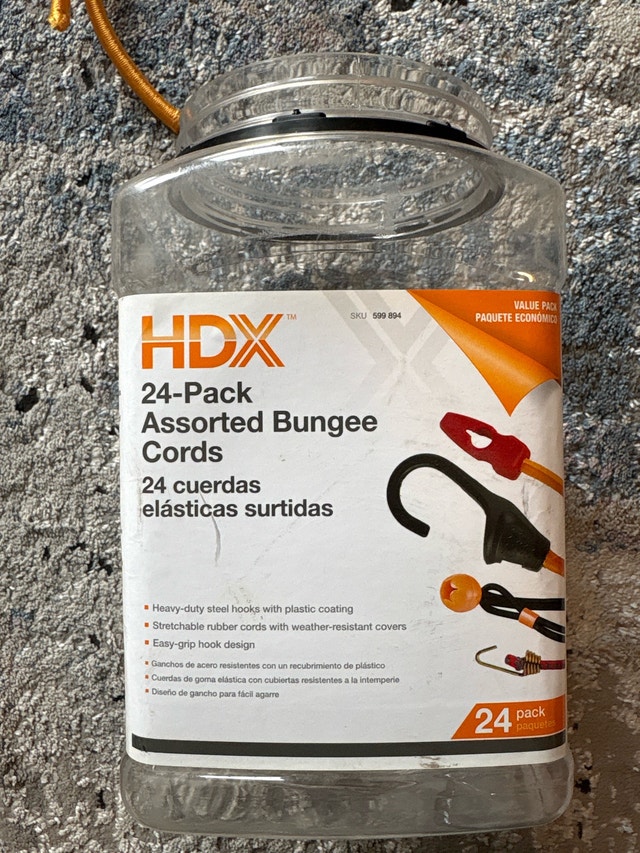 Bungee Cords Assorted (15 Total)