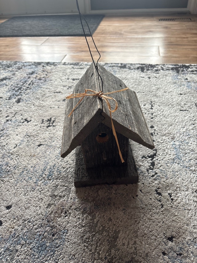 Rustic Wooden Bird House