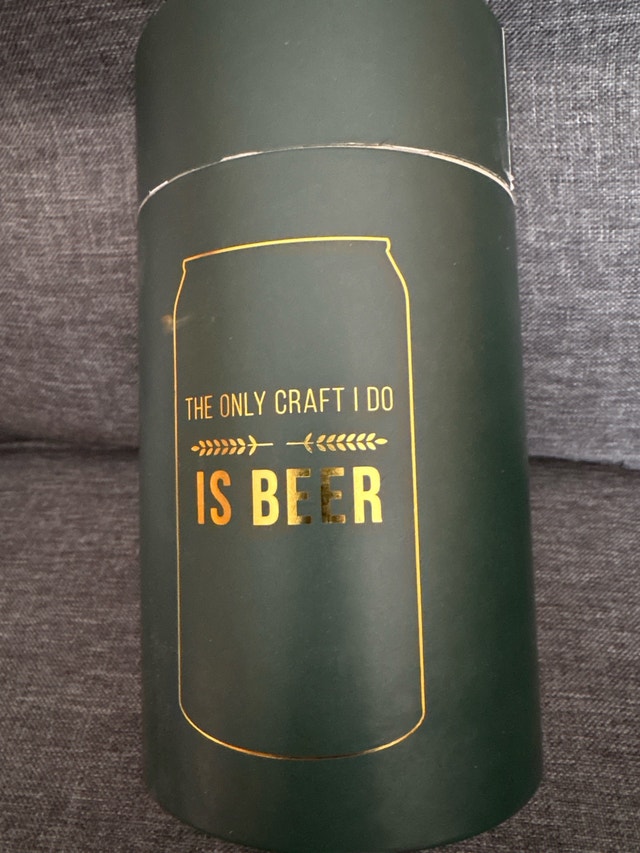 Craft Beer Glass with Decorative Case