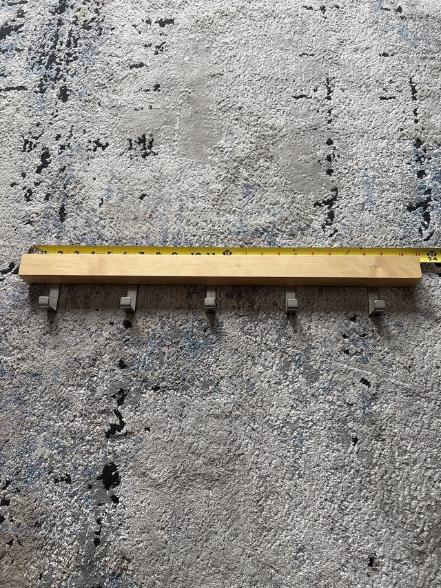 Wooden Wall Mount Coat Hanger - 5 Hooks - photo 2