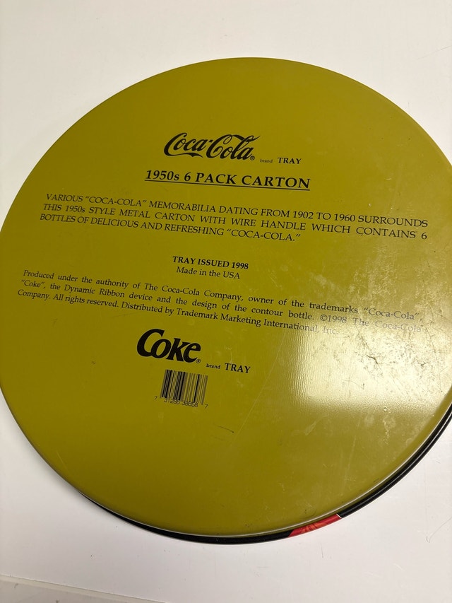 1998 Coca-Cola Metal Tray - Vintage 1950s Design - photo 2