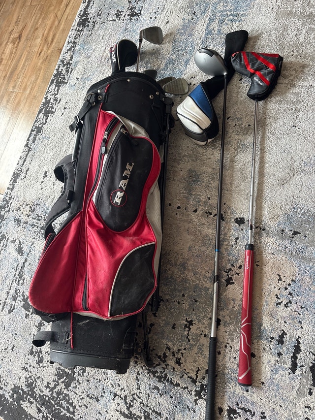 RAM Golf Bag and Clubs Set