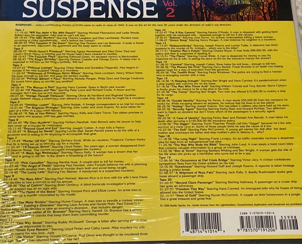 Tales Well Calculated to Keep You in Suspense 20 Cassettes Facto - photo 5