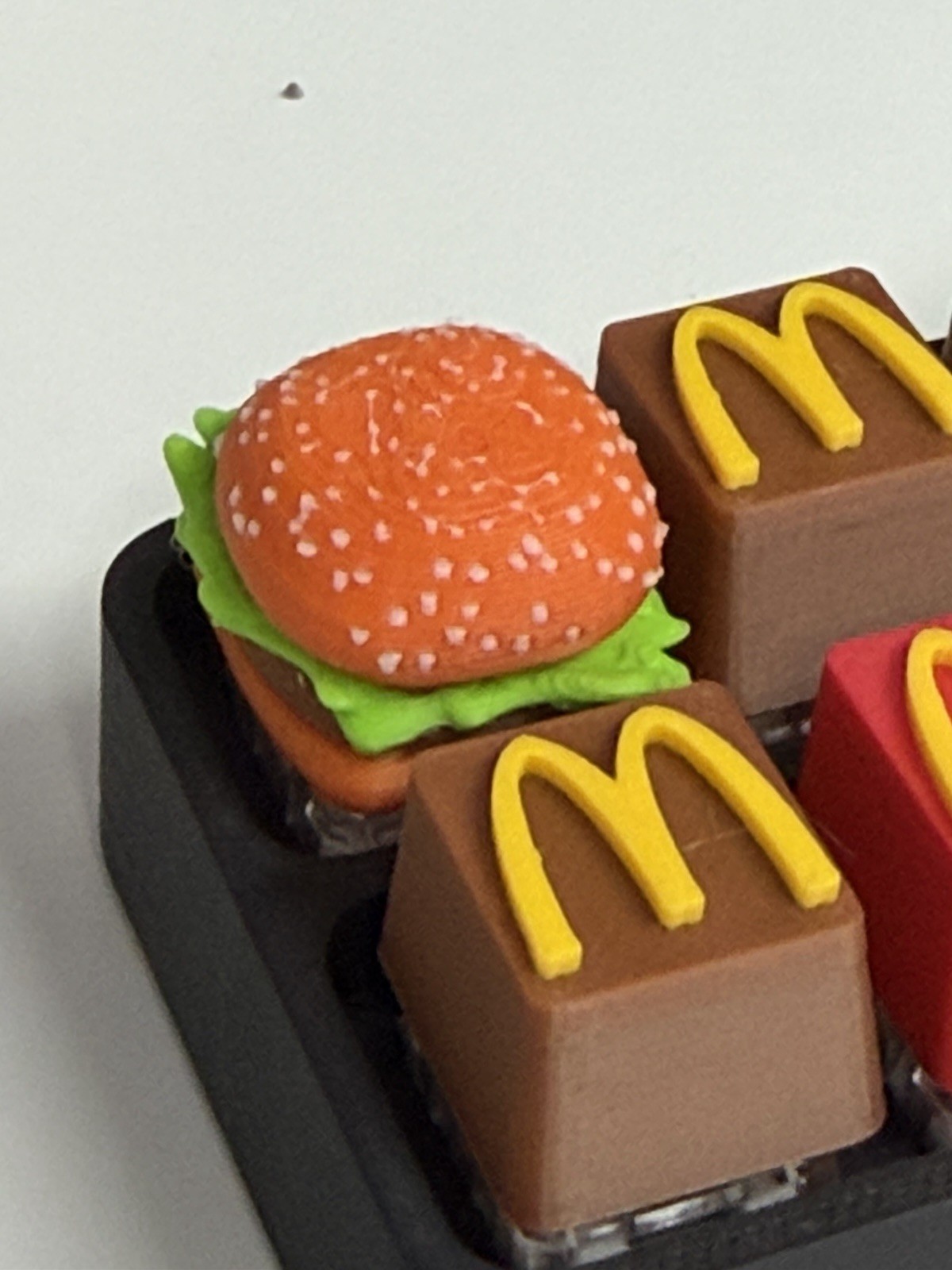 3D Printed Hamburger Key Cap for Mechanical Keyboard