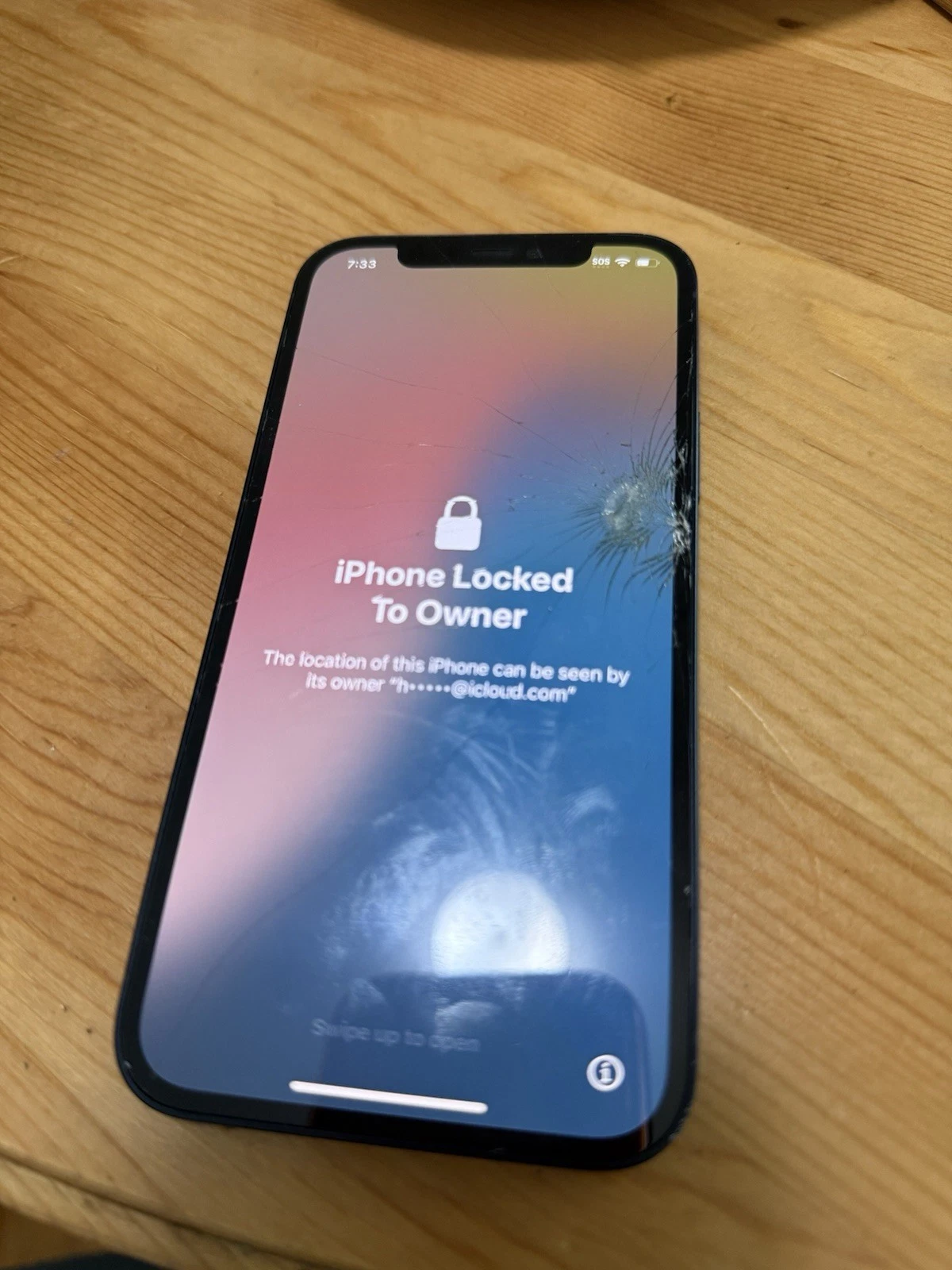 iPhone 12 Locked to Owner - Cracked Screen - photo 3
