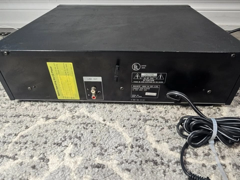 Sony 5-Disc CD Player CDP-C315 – Tested & Working - photo 3
