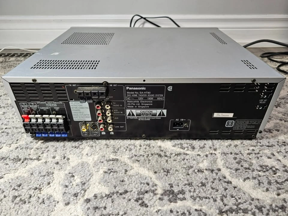 Panasonic DVD Home Theater Receiver SA-HT80 (Tested & Working) - photo 2