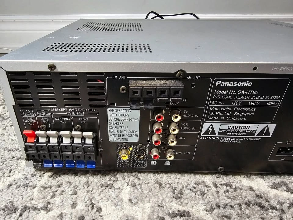 Panasonic DVD Home Theater Receiver SA-HT80 (Tested & Working) - photo 3