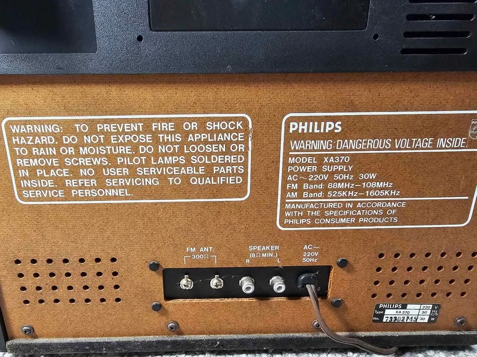 Vintage Philips All-in-One Stereo System (Turntable + Cassette + - photo 4