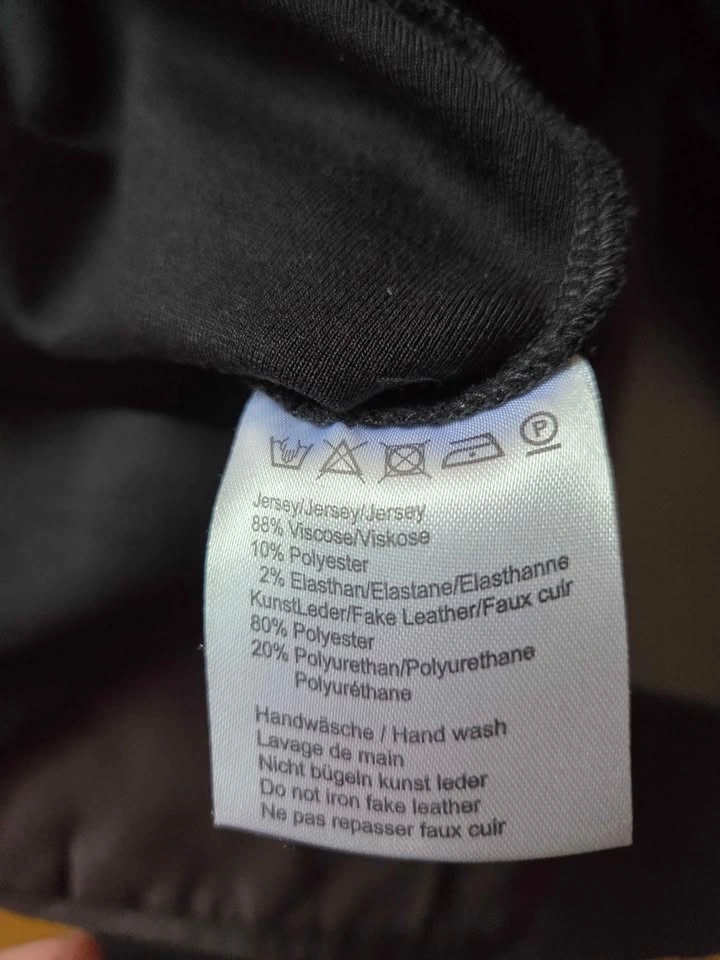 Black Party Dress - Fabric/Faux Leather - photo 4