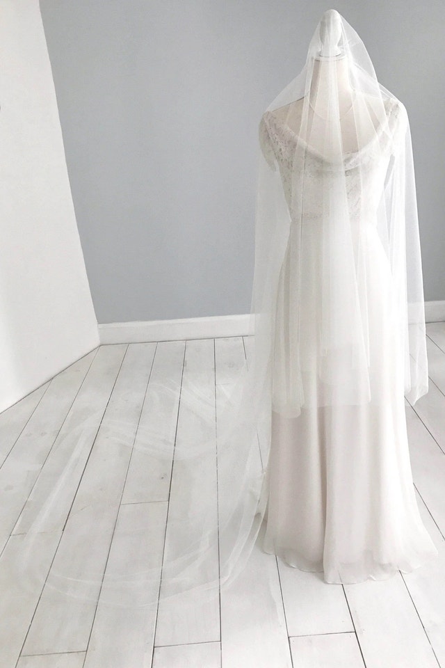 250cm Handmade Briten Layla Veil in Off-White - photo 3