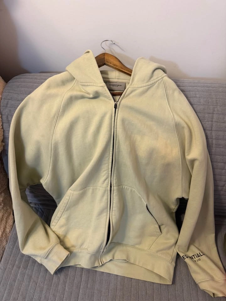 Essentials Zip Hoodie (Light Green) - photo 3