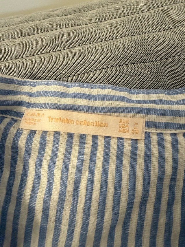 Zara Blue Striped Shirt - photo 3