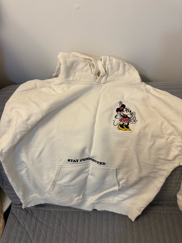White Minnie Hoodie