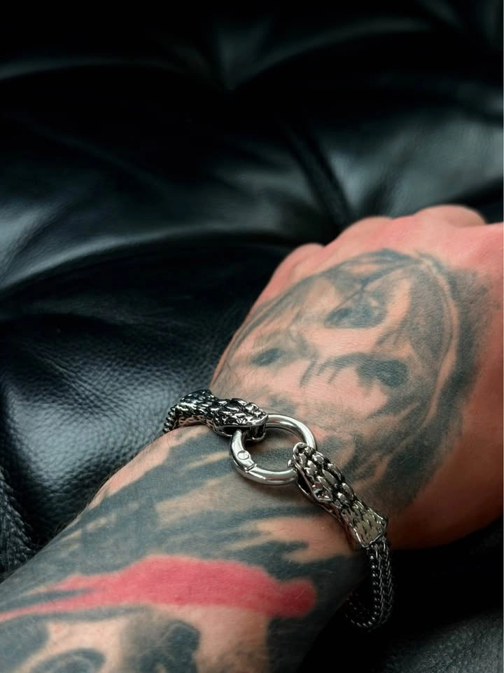 Stainless Steel Snake Bracelet - photo 3