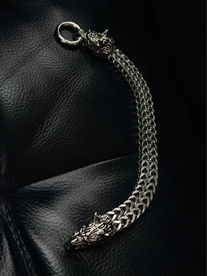 Stainless Steel Wolf Bracelet - photo 2