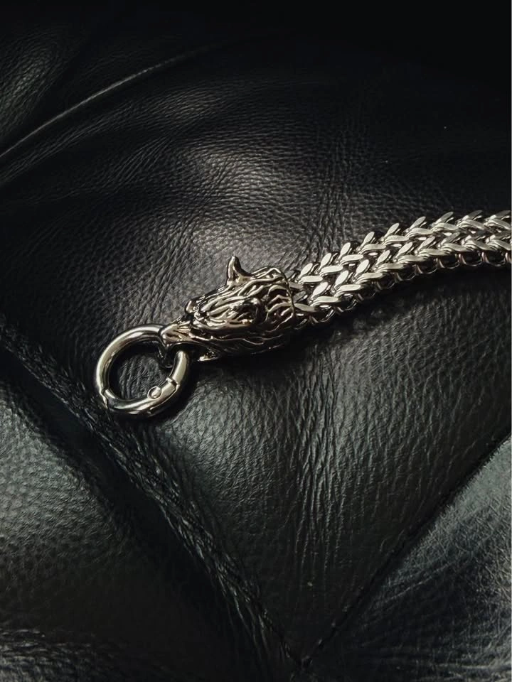 Stainless Steel Wolf Bracelet - photo 4