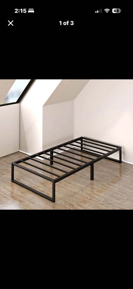 Single Metal Platform Bed Frame - photo 2