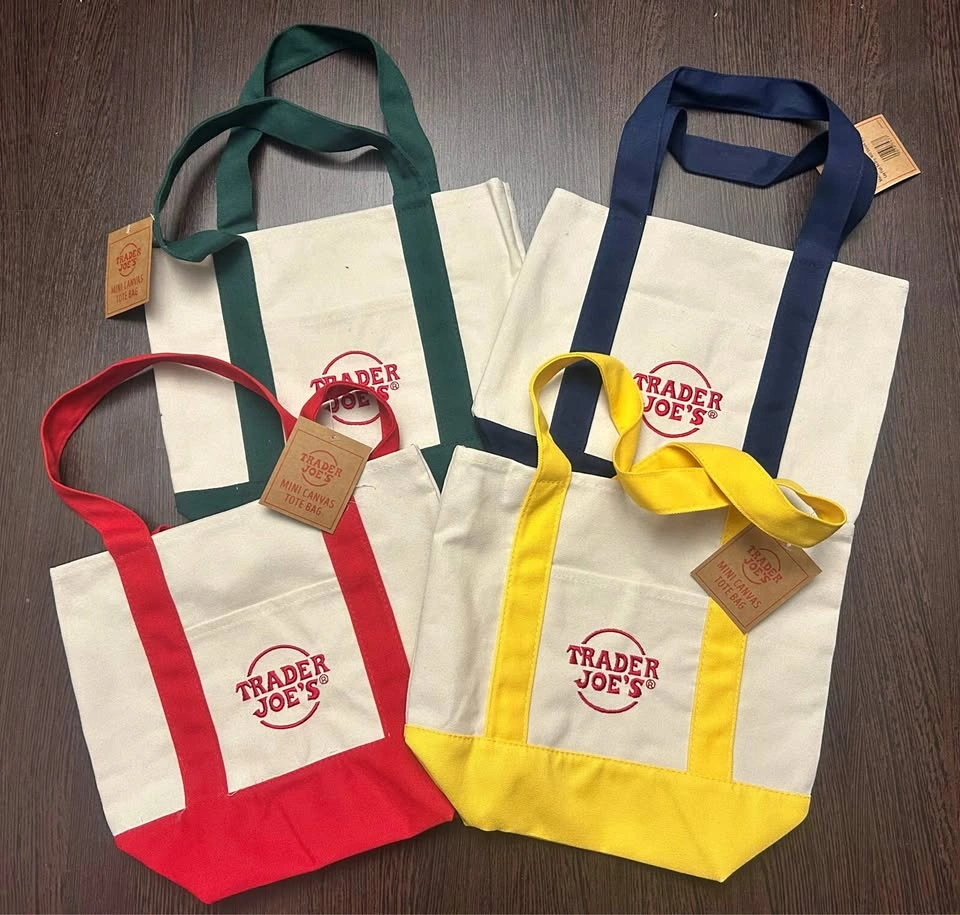 Trader Joe’s Mini Canvas Tote Bags (New w/ Tag)