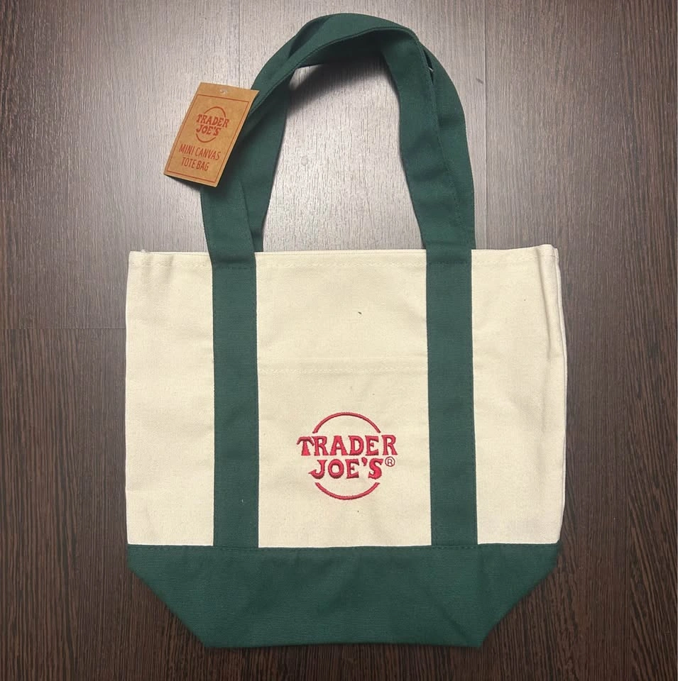 Trader Joe’s Mini Canvas Tote Bags (New w/ Tag) - photo 2